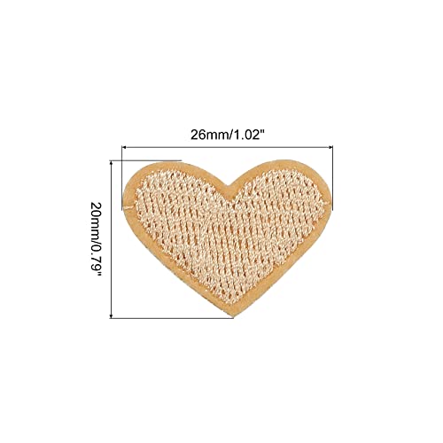 Sourcing map Toppe termoadesive a forma di cuore