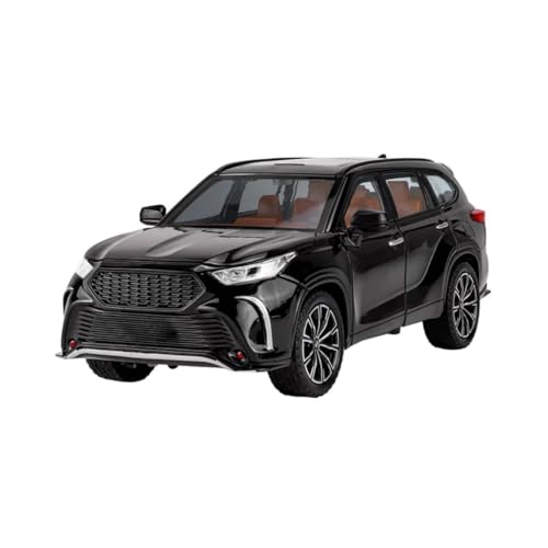 Image of 1:24 Toyota Crown Kluger Toy Car with Sound & Light - Press Front Action Diecast Model Car, Realistic Kids Toy Vehicle, Gift for Boys & Girls [Multicolor][Pack of 1]