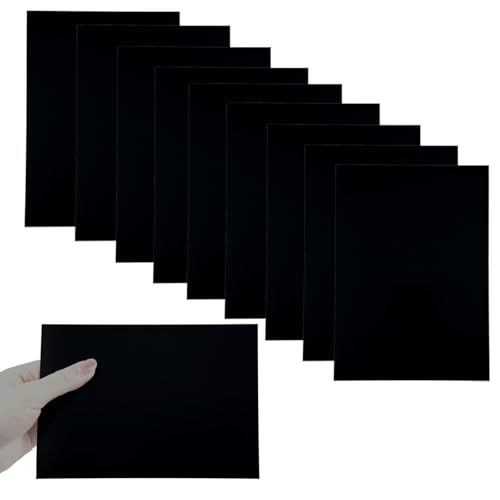 Image of 10PCS 5052 Black Anodized Aluminum Sheet 5x7 Inch 0.8mm CNC Machining Grade Metal Stock for Enclosures Robotics Prototyping