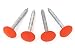 Survey Marker - 4 Pack - Low Profile Survey Stakes (Hi-Vis Orange)