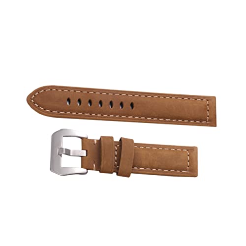FRCOLOR Retro Cowhide Watch Strap for Large Dial Sports Watch Universal Fit for Outdoor Activities Durable and Stylish Design
