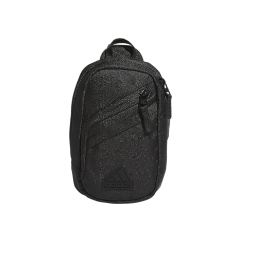 adidas Prime Mini Sling Crossbody Bag, Small Size for Festivals and Travel, Black, OSFA