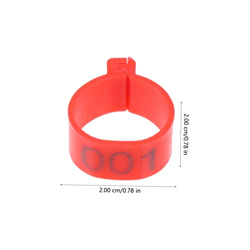 Bandes numérotées pour laviculture Yardwe bagues à clipser 200pcs - 4