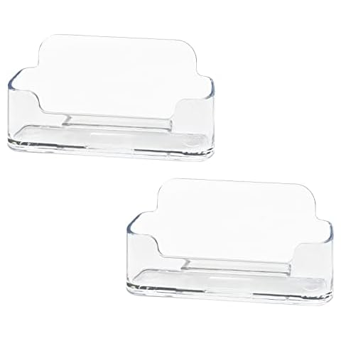 Acrylic Business Card Holder for Desk Cover