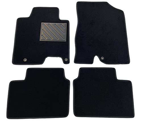 MTC Tapis de sol sur mesure pour voiture, antidérapants, talonnette en PVC, avec points de fixation