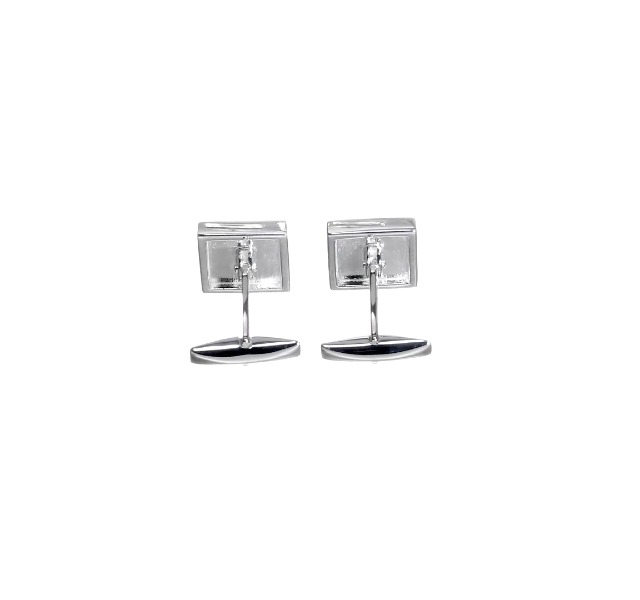 Mancuernillas para hombre de plata 925 y nácar miniatura 5