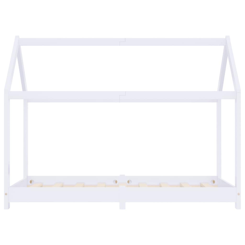 SKM Estructura de Cama Infantil Madera Maciza Pino 80x160 cm,Mobiliario,Mobiliario para bebés y niños pequeños,Cunas y Camas para niños,283350