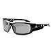 Ergodyne Skullerz Odin Anti-Fog Safety Sunglasses - Black Frame, Smoke Lens