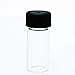 Clear Glass Vials, 1 Dram (1/8 oz) with Screw Caps, Case of 144