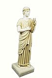 Hecho a mano en Grecia. Estia Creations Estatua de Dios Apolo Antiguo Dios del Sol y Poesía Escultura envejecida