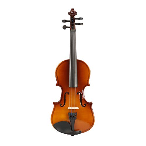 Kcelarec Acoustic Violin, Solid Wood Fiddle with Bow Case Rosin, Stringed Musical Instrument Violin for Beginner Adult Boys Girls Children Kids (Natural, 1/8) - Thumbnail 3