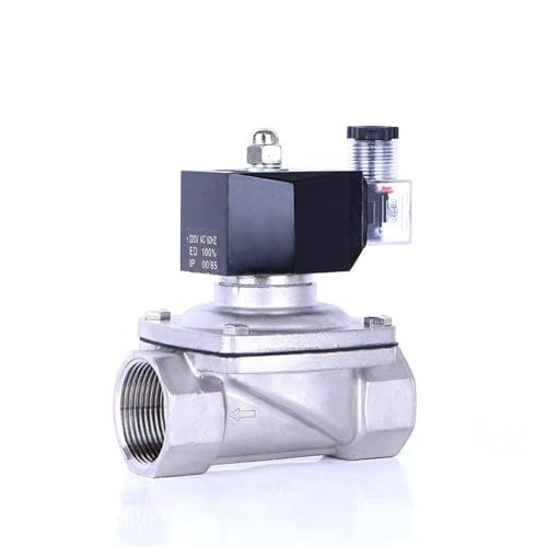 Électrovanne eau inox 1-1/4 pouce 240V vanne normalement fermée BSP - 2