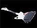 KGD Relic Electric Guitar-6-String Heavy Metal Guitar with Bone Nut, Professional Electric Guitar for Adults(Black&White)