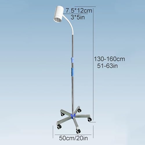 Lampe d'examen chirurgicale de type support au sol LED 7W pour bloc opératoire mobile