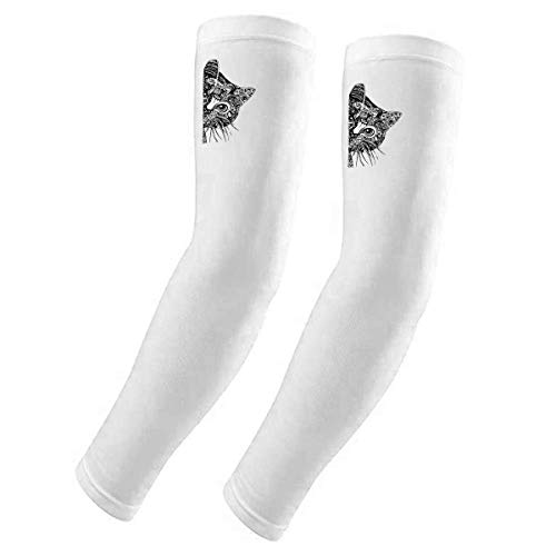 Housse de protection UV tête de chat noir pour garder votre voiture au frais