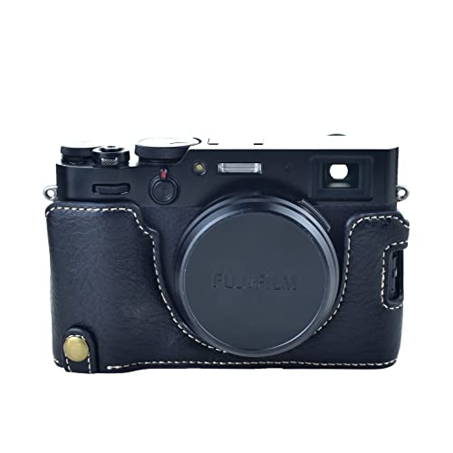 Funda para cámara Rieibi X100V cuero retro negro miniatura 4