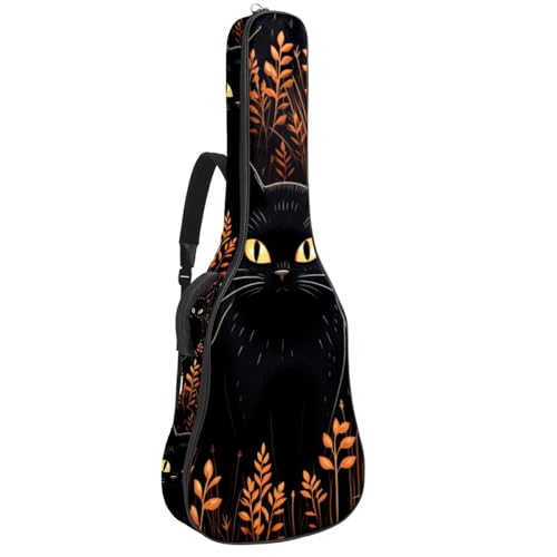 Étui pour guitare acoustique chat d'Halloween 101,6 cm en tissu Oxford