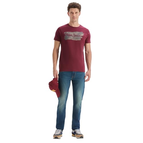 Image of Pepe Jeans Men T-Shirt|Cotton|Slim Fit