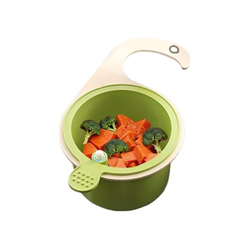 Sghtil Filtro per lavello da cucina | Inserto per lavandino angolare – Filtro per scarico facile da svuotare – Filtro per scarico per bagno ristorante campeggio