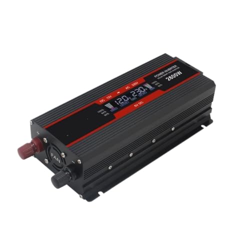 Inversor para coche 2000W ideal para camping y paneles solares con transformador de 12V a 220V