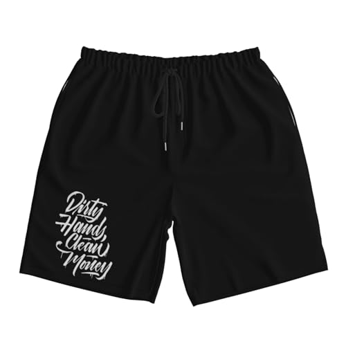 Dirty Hands Make Clean Money Men's Quick-Dry Board Shorts 7
