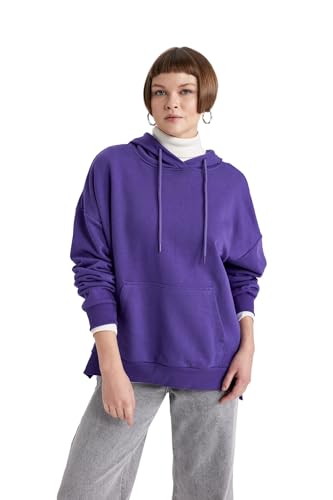 DeFacto B7834ax Polo Sweater, Morado, L para Mujer