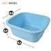 HOMELEX Foot Soaking Bath Basin, Large Size Feet Massager Tub, at Home Spa Pedicure Treatment, 2 Pack Green&Blue