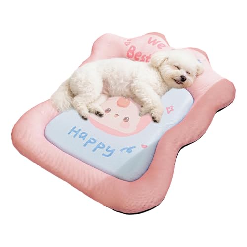 Dog Bed ? Breathable Washable Soft | Cooling For Puppy Cats Summer Home Bedside Floor Ground Lawn Beach Camping Pet Mattress Tra