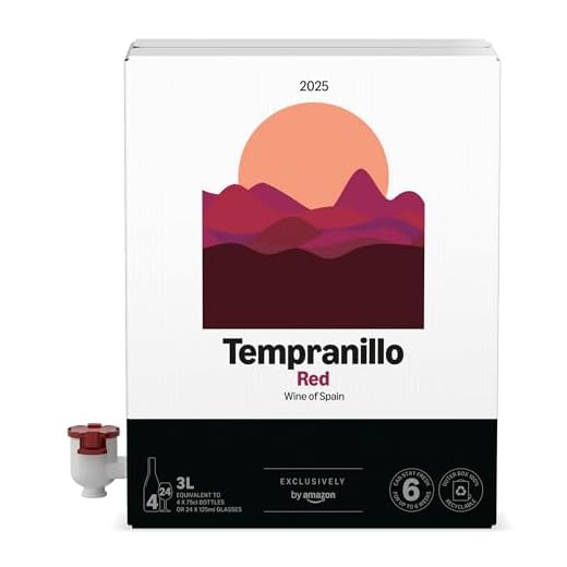 by Amazon Tempranillo, Spanischer Rotwein, Beutel in einer Box, 3 l, 1 Packung