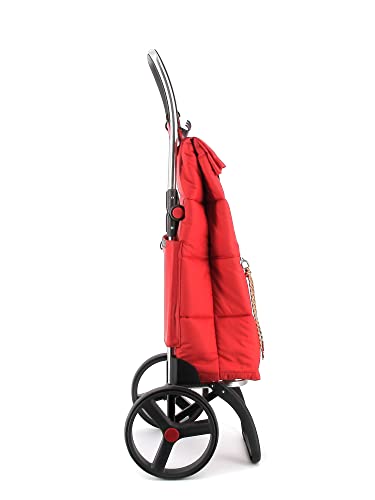 Klappbarer Einkaufstrolley Rolser Big Polar 2 große Räder - Rot – Bild 3