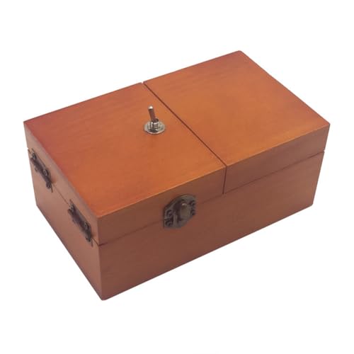 HCLZOE B Boîte Inutile avec Surprises Boîte Inutile en Bois Jouet Entièrement Assemblé pour Adultes et Enfants Facile à Installer Couleur Bois Foncé