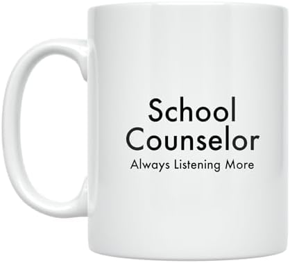 School Counselor Coffee Mug - Always Listening More Design - 11 o...