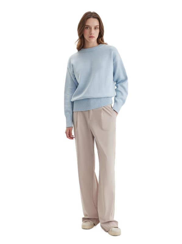 Image of Women's Cute Crewneck Extra Soft Sweater Pullover Tops Sweaters