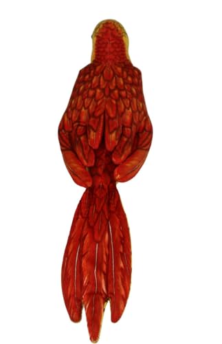 Image of Tickles Cute Parrot Soft Stuffed Plush Bird Toy for Kids Boys & Girls Birthday Gifts (Size: 30 cm Color: Red & Yellow)