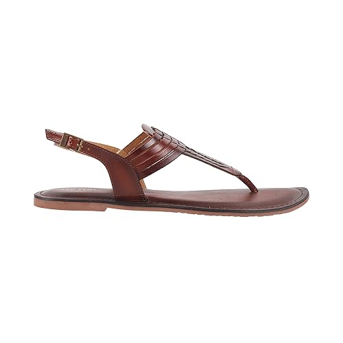 Image of Metro Women Synthetic Leather Flat Sandal