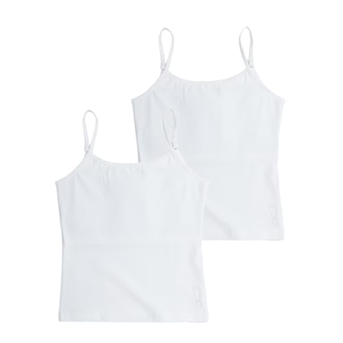 Image of YouGotPlanB Cotton Padded Camisole | Pack of 2 | Ages 8-16 Years | Built-in Light Padding | Full Coverage | Ideal for School