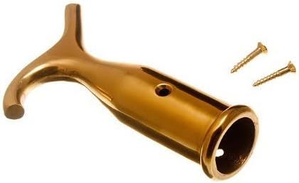 ONESTOPDIY.COM SASH Window Blind Pole Hook Polished Solid Brass