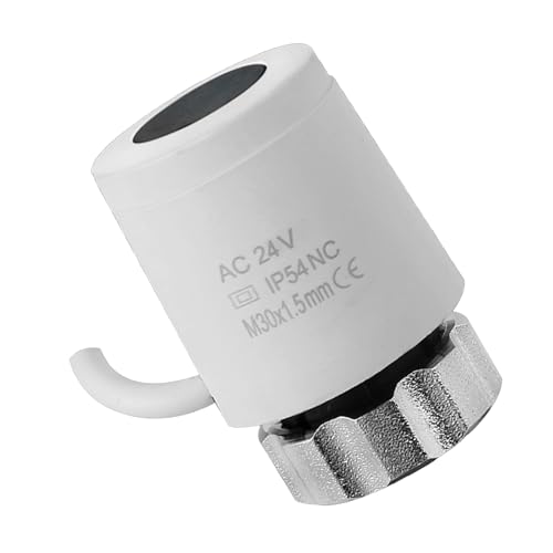 24V ノーマルクローズ/オープン電気サーマルアクチュエータ 30x1.5mm サーモスタットラジエーターバルブ床暖房用耐久性ノーマルクローズ/オープン電気サーマルアクチュエータ