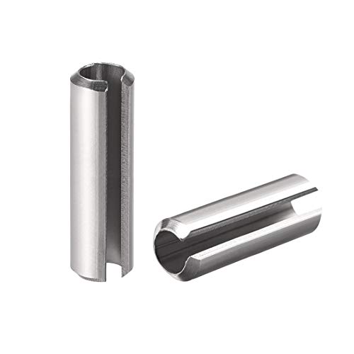 Pasador de resorte ranurado M6 de alta flexibilidad, acero inoxidable antirruido, 10 piezas