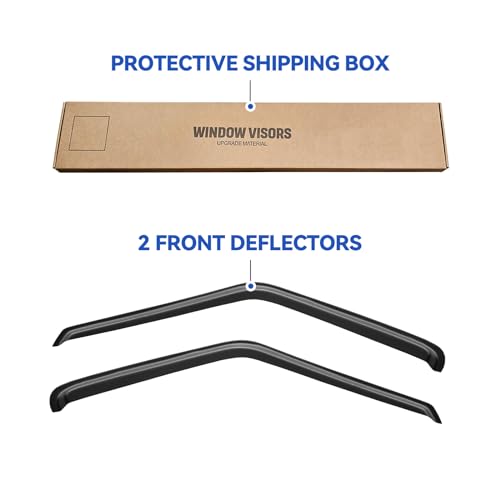 Image of Window Visors Rain Guards for 1994-2004 Chevrolet S10 /GMC Sonoma Regular /Extended Cab, Out-Channel Window Vent Wind Deflectors Visors Shades for 95-05 S10 Blazer /S15 Jimmy, 1996-2000 Isuzu Hombre