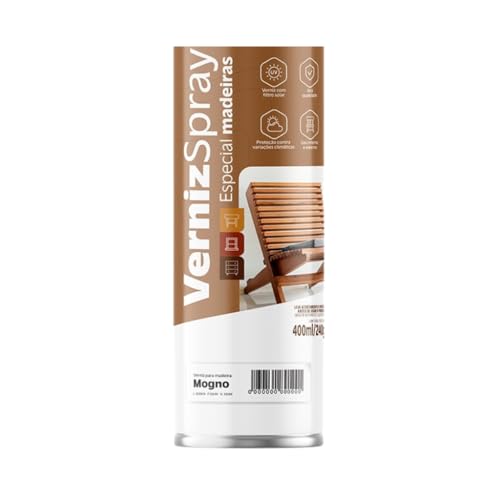 Verniz De Madeira 400 ML Com Proteção UV Mogno Mundial Prime