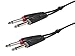 Monoprice 601461 3-Meter/10-Feet Dual 1/4-Inch TS Male Instrument Cable