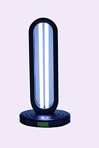 Fcgfh Start Ozone de-mite lampUltraviolet Disinfection lamp 38W Household Sterilization lamp 10 Meters Remote Control Delayed (Color : Black, Size : Disinfection lamp)