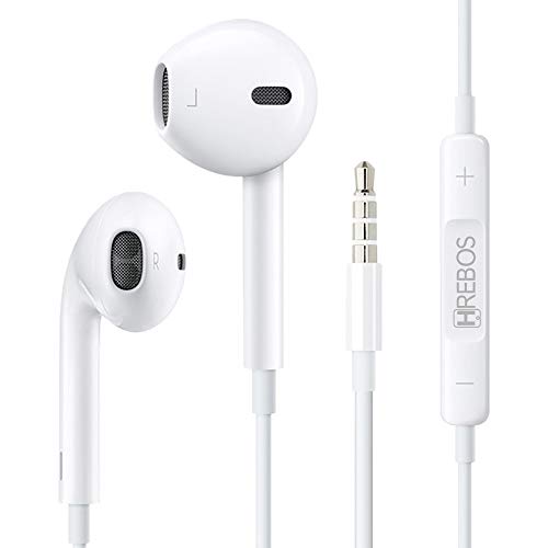 Fone de Ouvido Controle de Volume e Microfone (Branco)