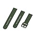 Fit for Samsung Galaxy Watch Active 2 Watch Bands, 20mm Silicone Quick Release Replacement Band Straps Wristbands Fit for Garmin Vivoactive 3 Music Women Men (Army Green, Large)