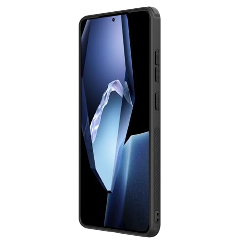 Image of Nillkin Case for OnePlus 13R (1+13) R (6.78 inch Inch) Super Frosted Shield Pro Hard Back Soft Border (PC + TPU) Shock Absorb Shockproof Case Cover Raised Bezel Camera Protect PC Black Color