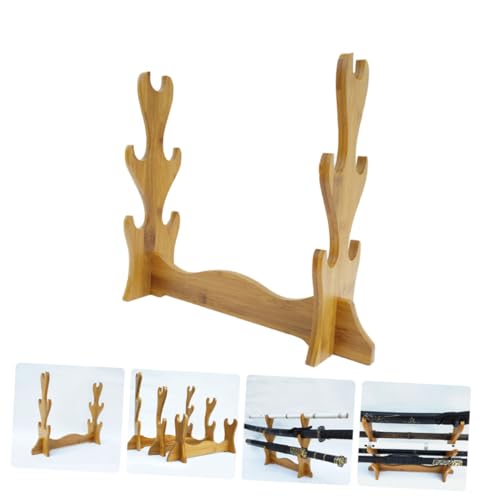 SUPVOX Suporte De Parede Para Instrumentos Musicais De Bambu Suporte De Exibição Suporte De Exibição