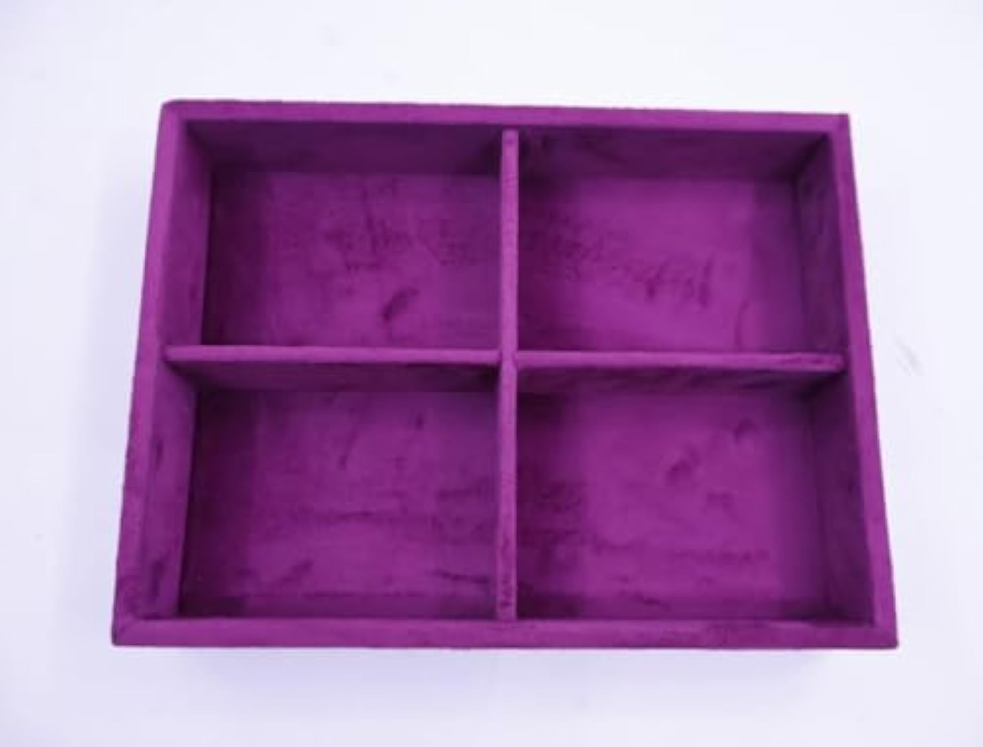 Premium 4 Grid Sleek Tray for Organizing Jewellery