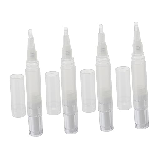 Angoily Manicure Supply 4pcs Cuticle Oil Pen Set Twist Pen for Nail Growth Oil