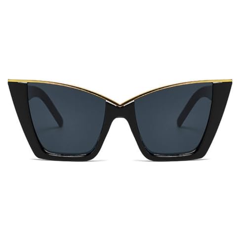 Cat Eye Retro Sunglasses Women Men, UV 400 High Pointed Winged Design y2k Polarized Lenses for Driving Travel